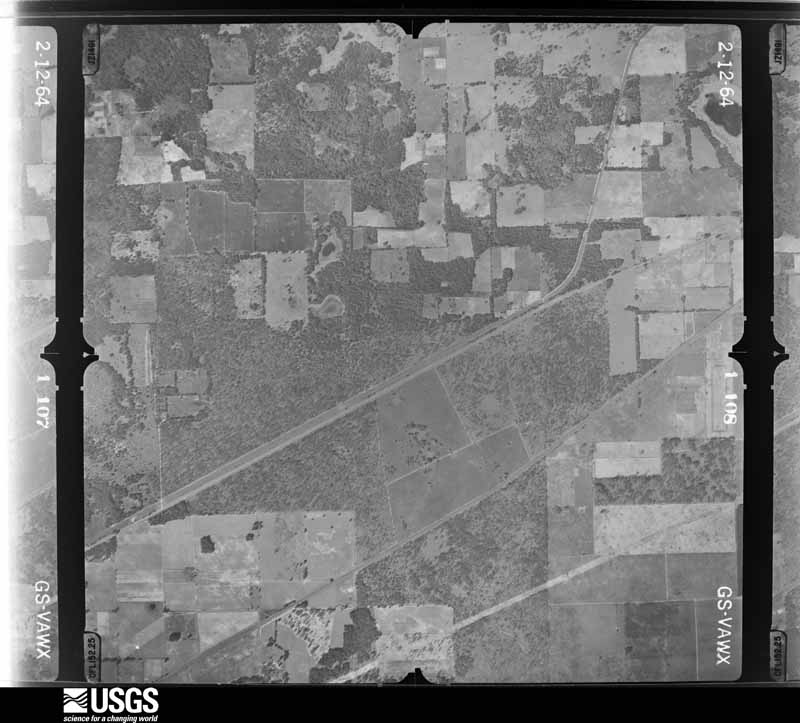 U.S. Geological Survey aerial photograph, 1964-02-12, scale 1:24000