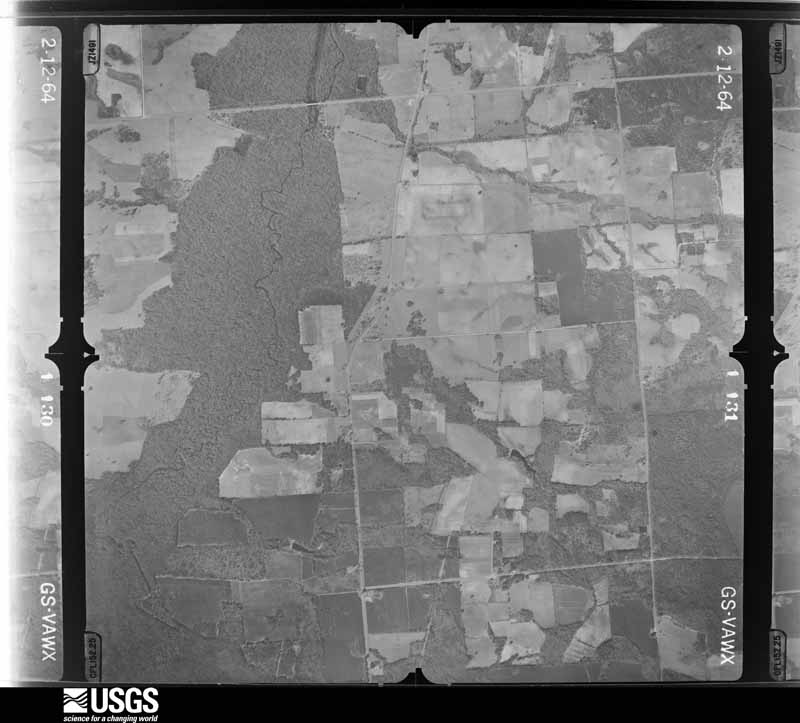 U.S. Geological Survey aerial photograph, 1964-02-12, scale 1:24000