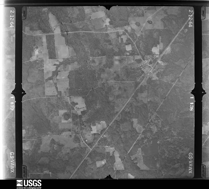 U.S. Geological Survey aerial photograph, 1964-02-12, scale 1:24000