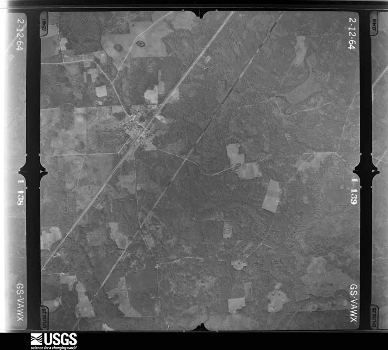 U.S. Geological Survey aerial photograph, 1964-02-12, scale 1:24000