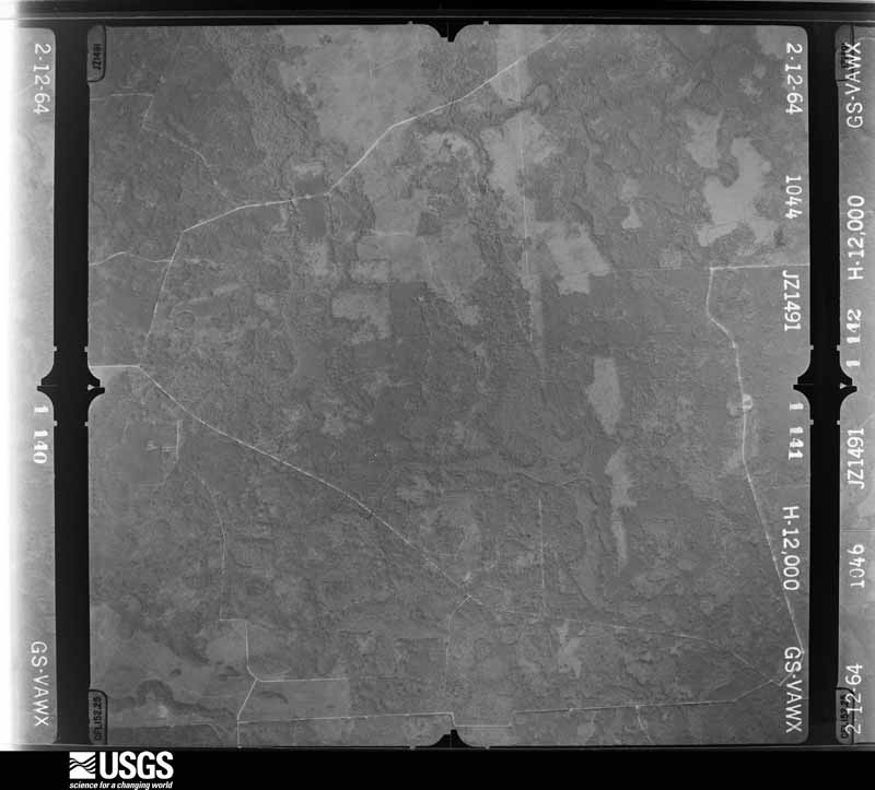 U.S. Geological Survey aerial photograph, 1964-02-12, scale 1:24000