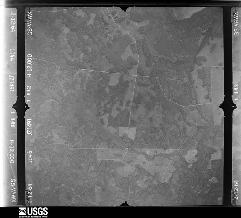 U.S. Geological Survey aerial photograph, 1964-02-12, scale 1:24000