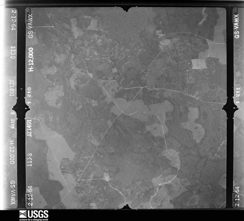 U.S. Geological Survey aerial photograph, 1964-02-12, scale 1:24000