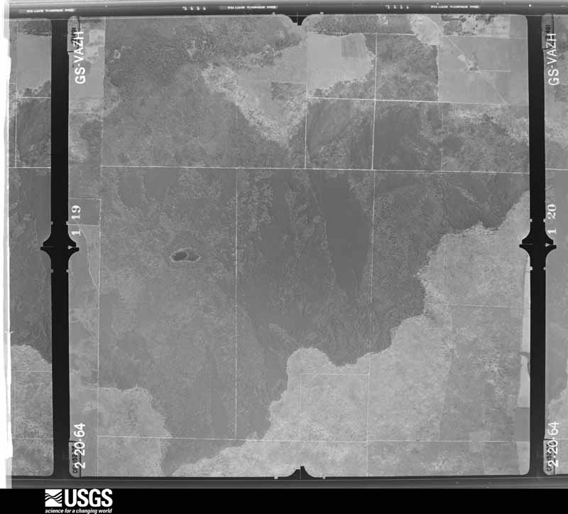 U.S. Geological Survey aerial photograph, 1964-02-20, scale 1:24000