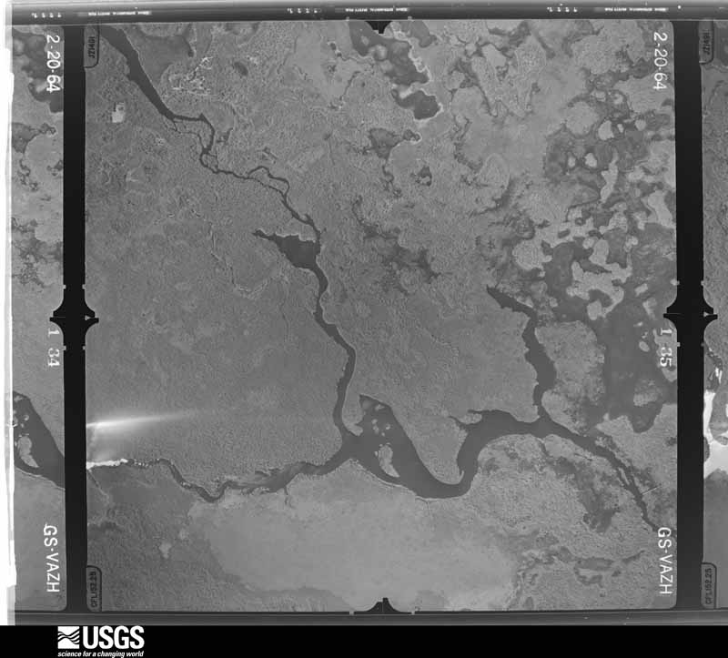 U.S. Geological Survey aerial photograph, 1964-02-20, scale 1:24000