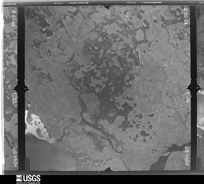 U.S. Geological Survey aerial photograph, 1964-02-20, scale 1:24000