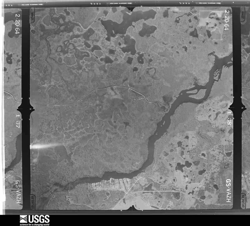 U.S. Geological Survey aerial photograph, 1964-02-20, scale 1:24000