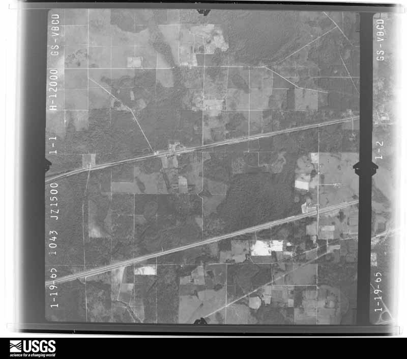 U.S. Geological Survey aerial photograph, 1965-01-19, scale 1:24000