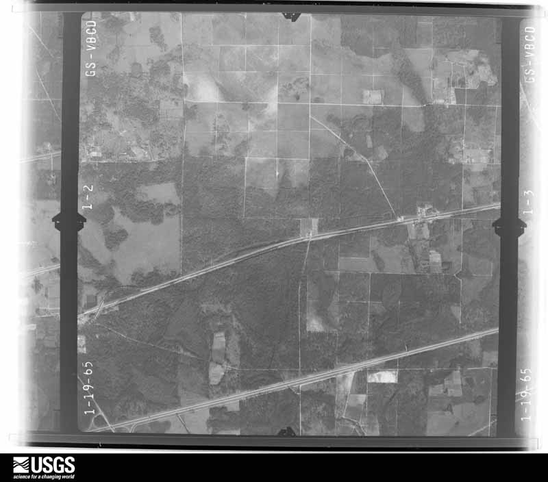 U.S. Geological Survey aerial photograph, 1965-01-19, scale 1:24000