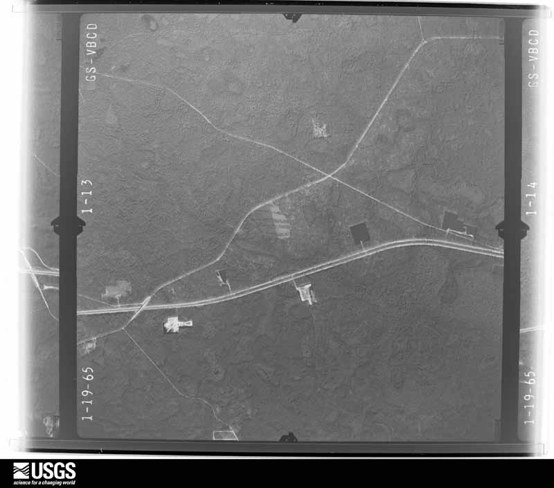 U.S. Geological Survey aerial photograph, 1965-01-19, scale 1:24000