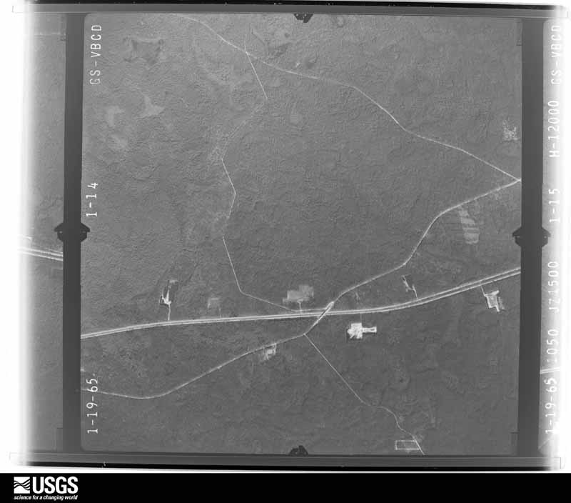 U.S. Geological Survey aerial photograph, 1965-01-19, scale 1:24000