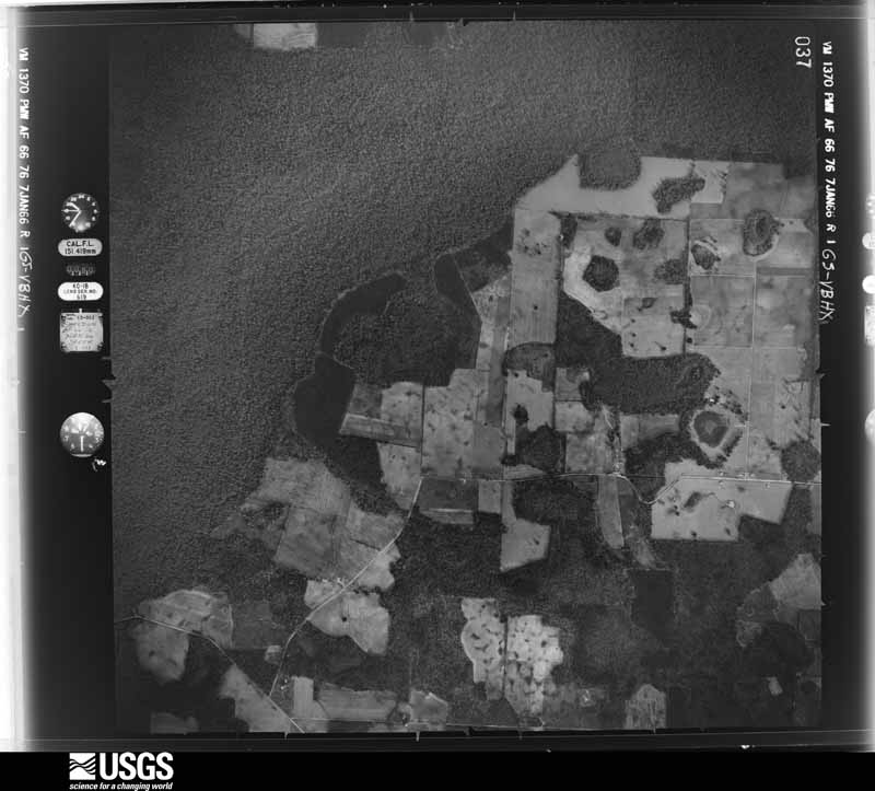 U.S. Geological Survey aerial photograph, 1966-01-07, scale 1:19800