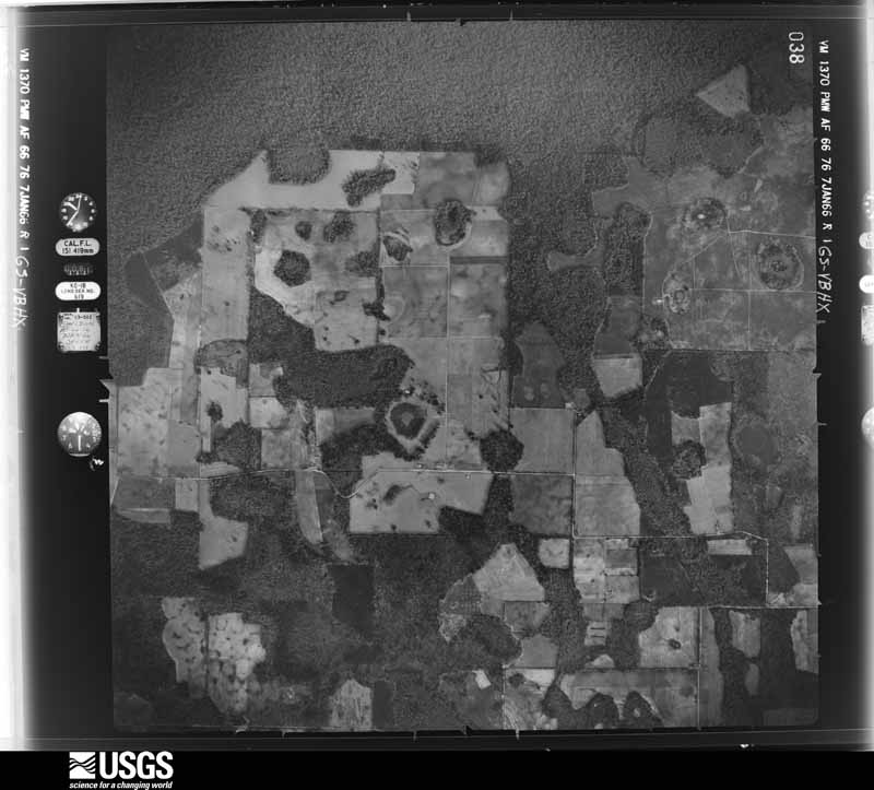 U.S. Geological Survey aerial photograph, 1966-01-07, scale 1:19800