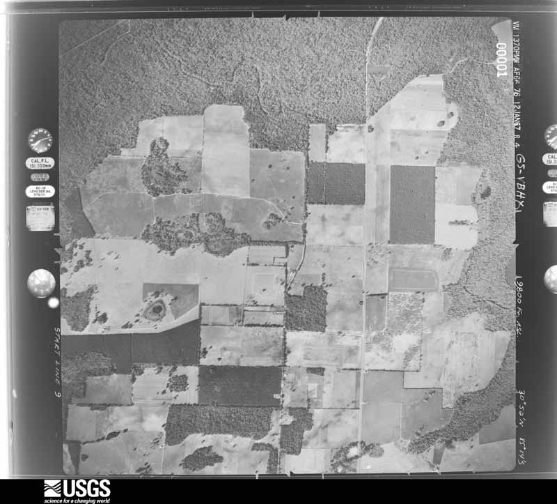 U.S. Geological Survey aerial photograph, 1967-01-12, scale 1:19600