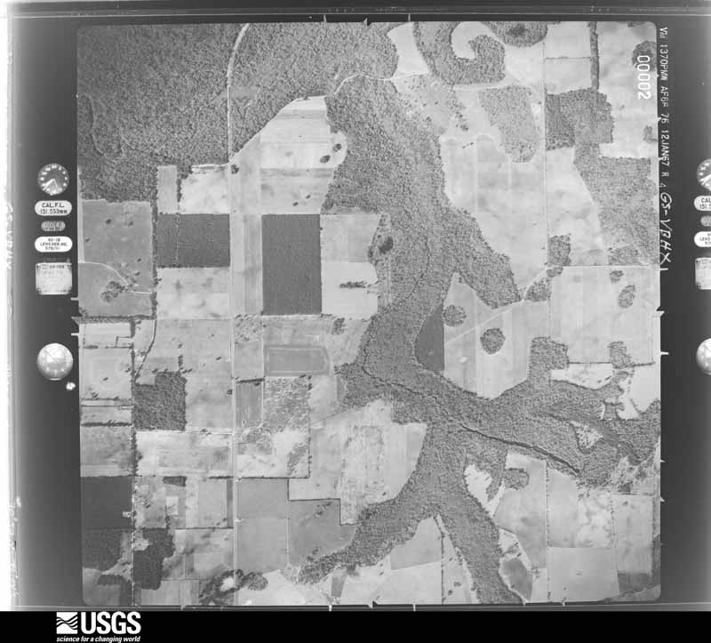 U.S. Geological Survey aerial photograph, 1967-01-12, scale 1:19600