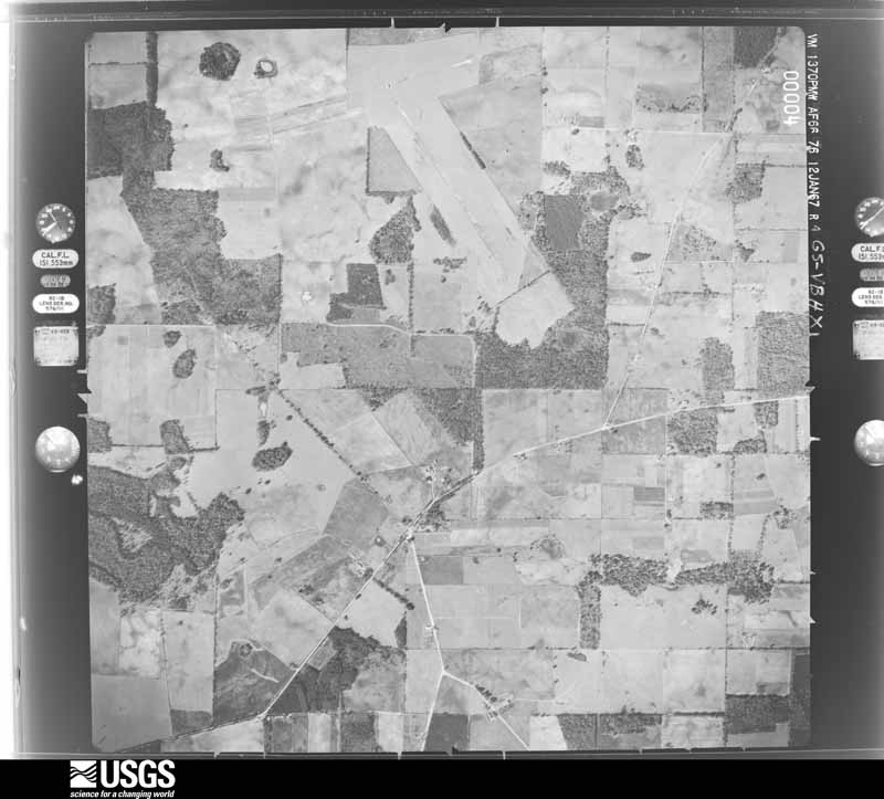 U.S. Geological Survey aerial photograph, 1967-01-12, scale 1:19600