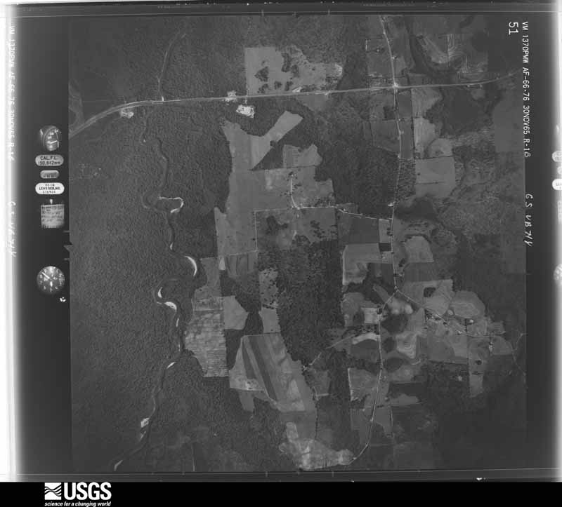 U.S. Geological Survey aerial photograph, 1965-11-30, scale 1:20000