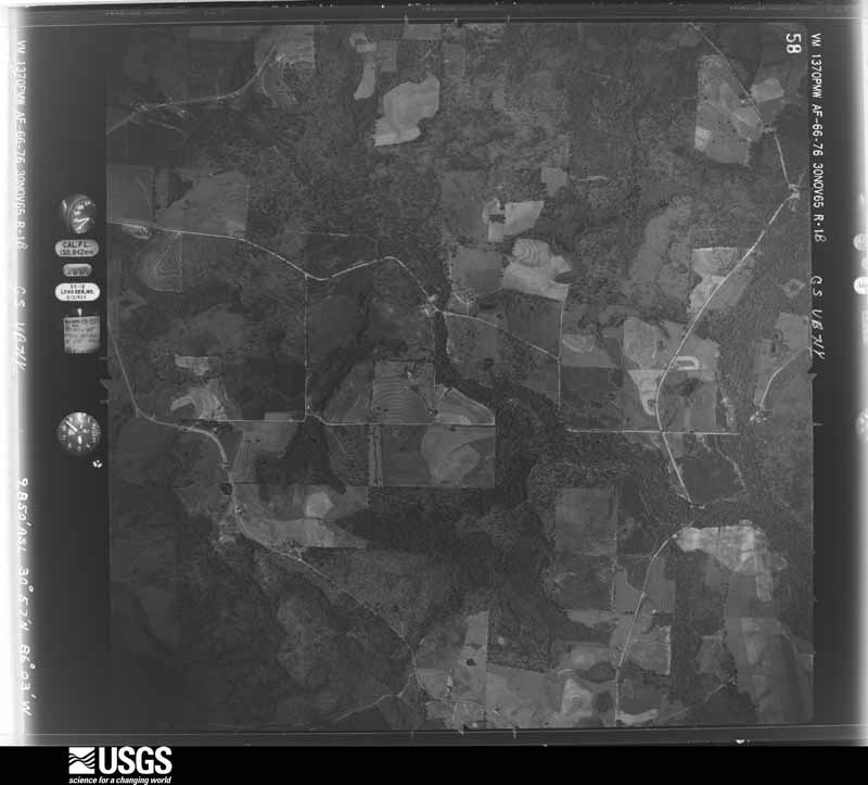 U.S. Geological Survey aerial photograph, 1965-11-30, scale 1:20000