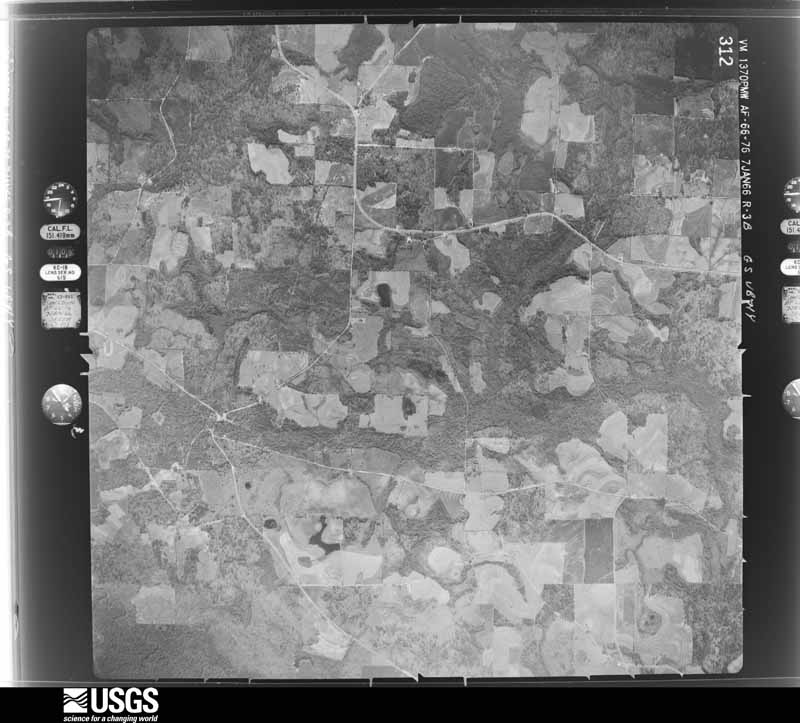 U.S. Geological Survey aerial photograph, 1966-01-07, scale 1:20000