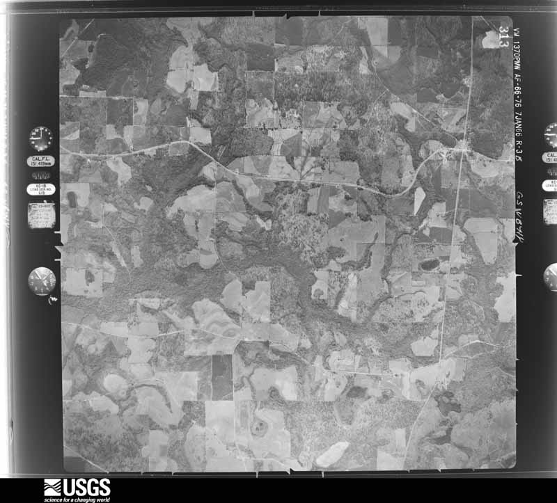 U.S. Geological Survey aerial photograph, 1966-01-07, scale 1:20000