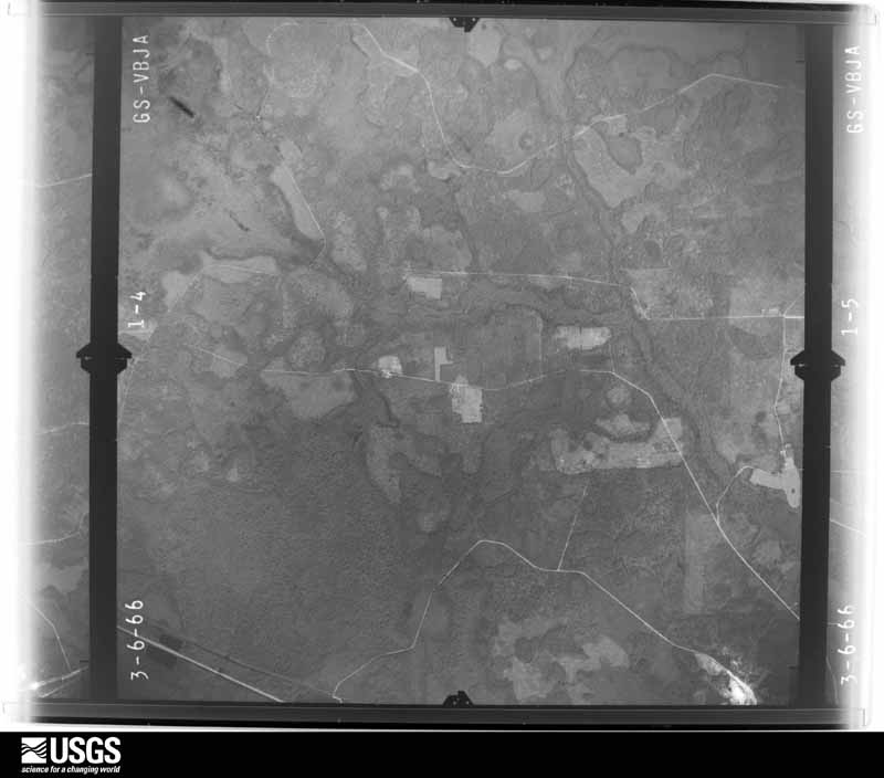 U.S. Geological Survey aerial photograph, 1966-03-06, scale 1:24000