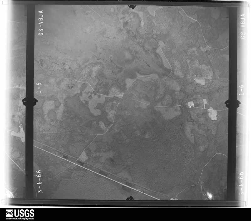 U.S. Geological Survey aerial photograph, 1966-03-06, scale 1:24000