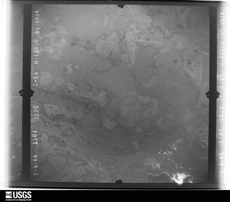 U.S. Geological Survey aerial photograph, 1966-03-06, scale 1:24000