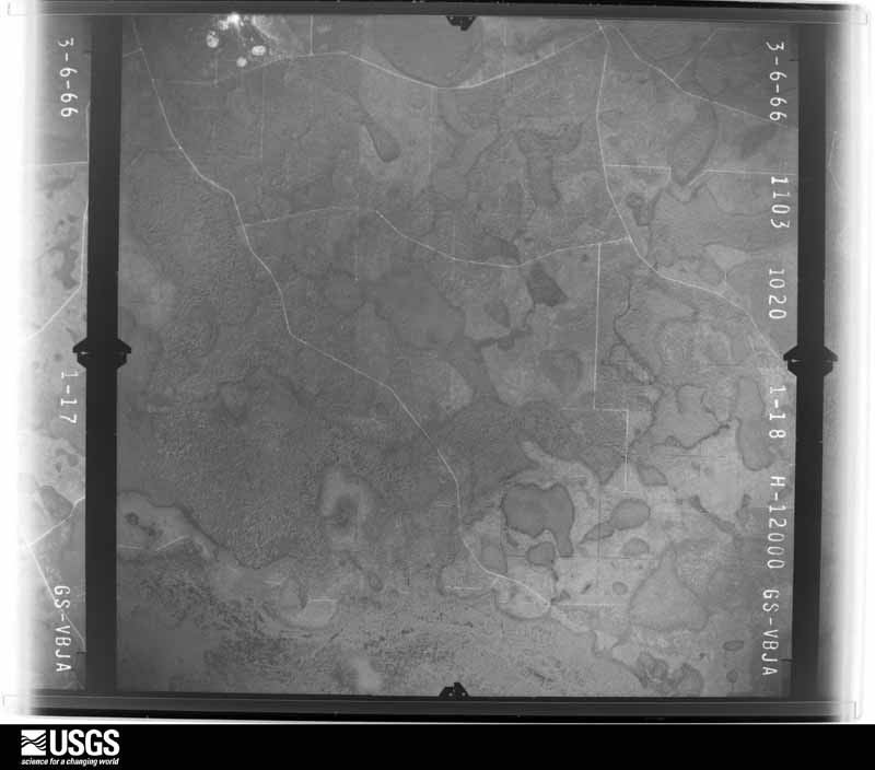 U.S. Geological Survey aerial photograph, 1966-03-06, scale 1:24000
