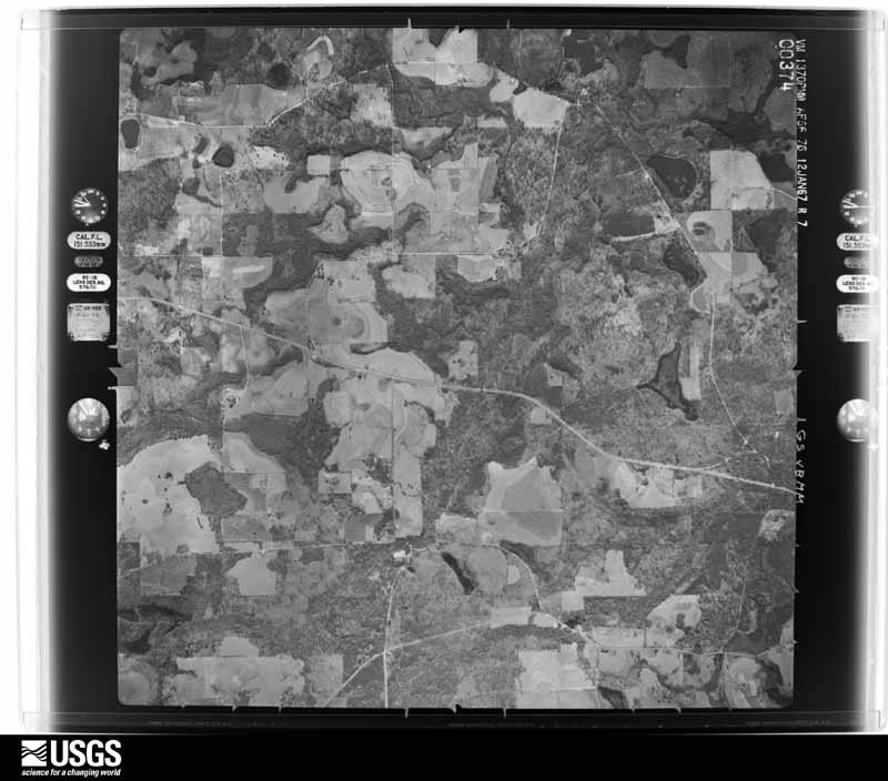 U.S. Geological Survey aerial photograph, 1967-01-12, scale 1:28600