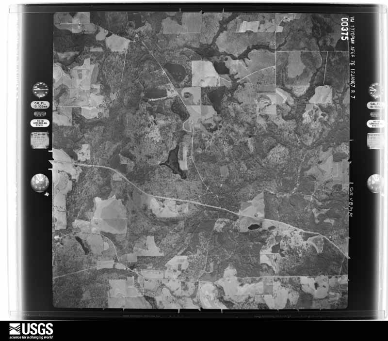 U.S. Geological Survey aerial photograph, 1967-01-12, scale 1:28600