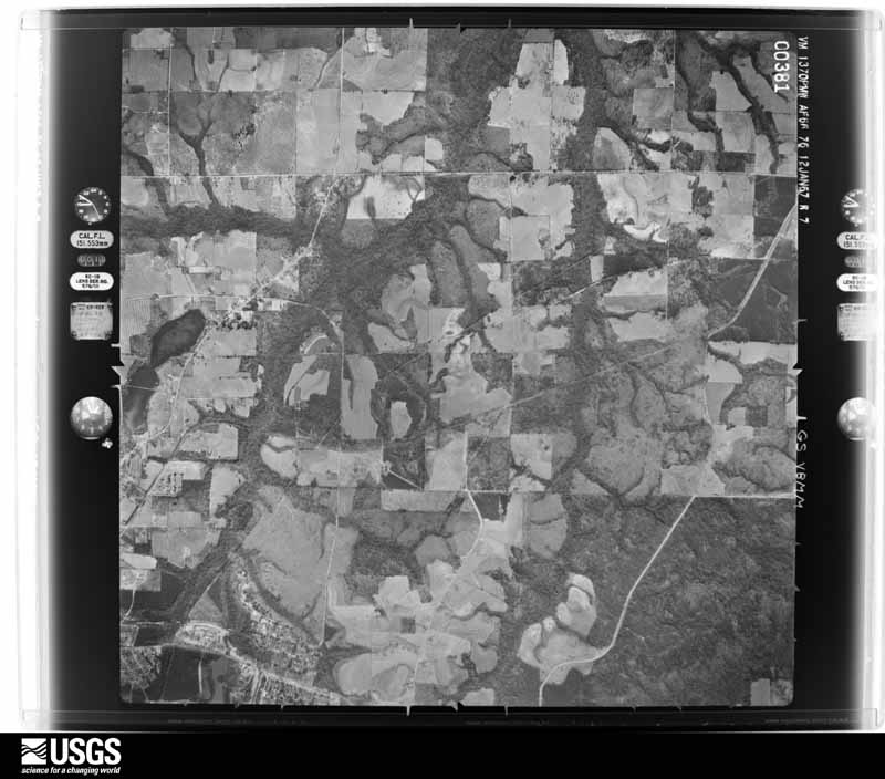 U.S. Geological Survey aerial photograph, 1967-01-12, scale 1:28600