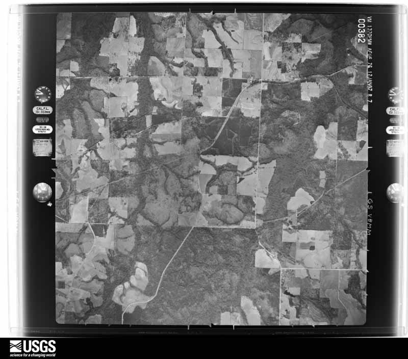 U.S. Geological Survey aerial photograph, 1967-01-12, scale 1:28600