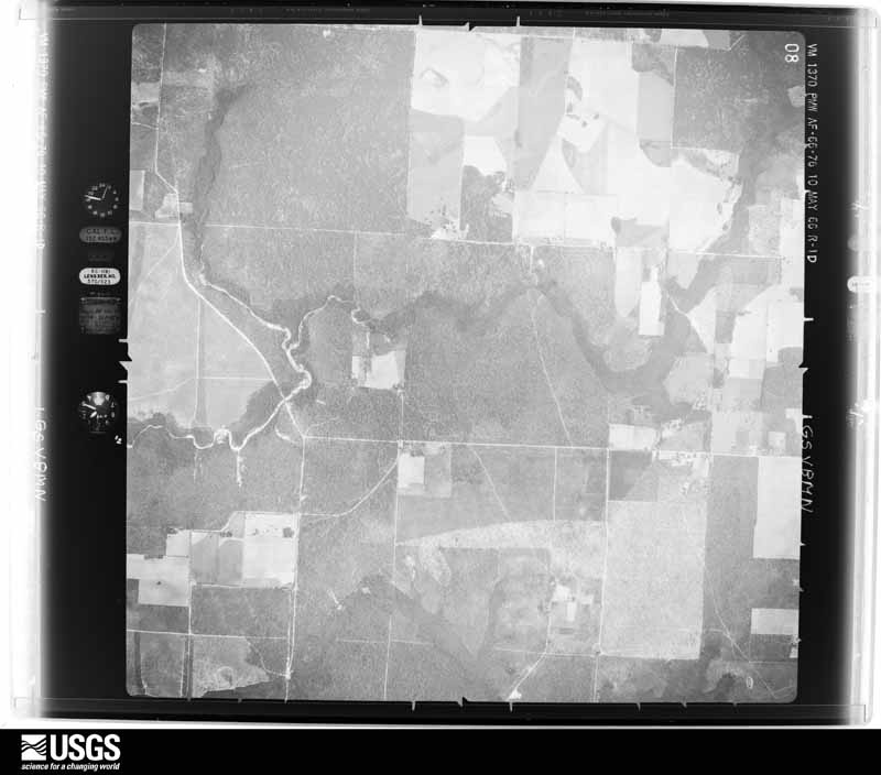 U.S. Geological Survey aerial photograph, 1966-05-10, scale 1:24300