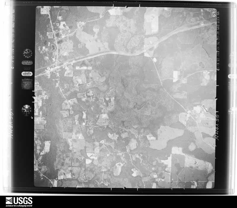 U.S. Geological Survey aerial photograph, 1966-05-10, scale 1:24300