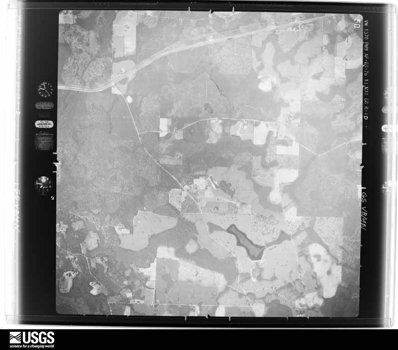 U.S. Geological Survey aerial photograph, 1966-05-10, scale 1:24300