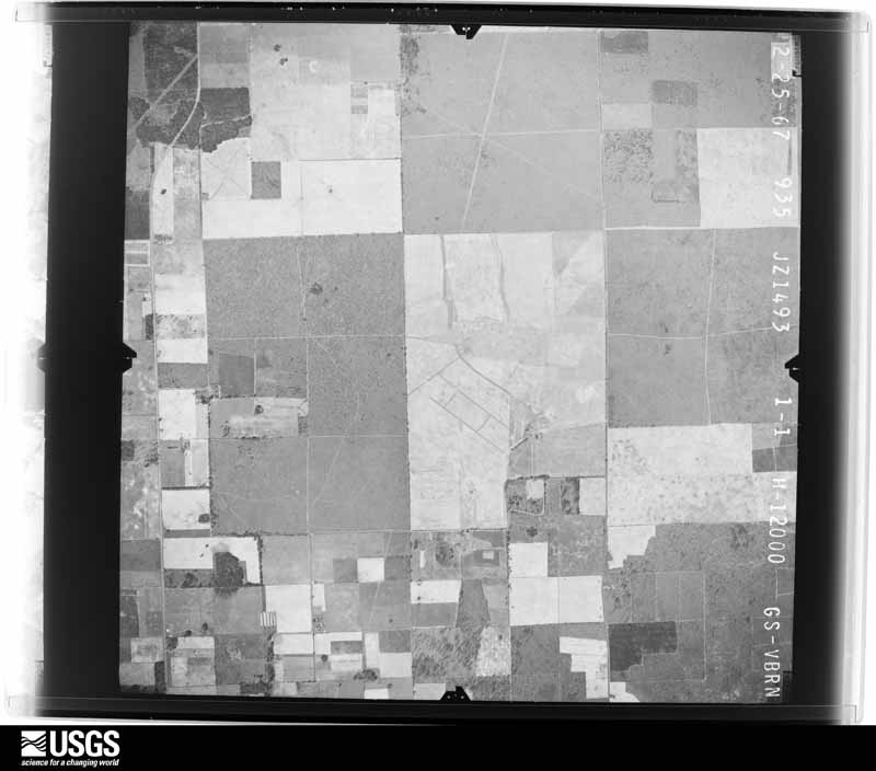 U.S. Geological Survey aerial photograph, 1967-02-25, scale 1:24000