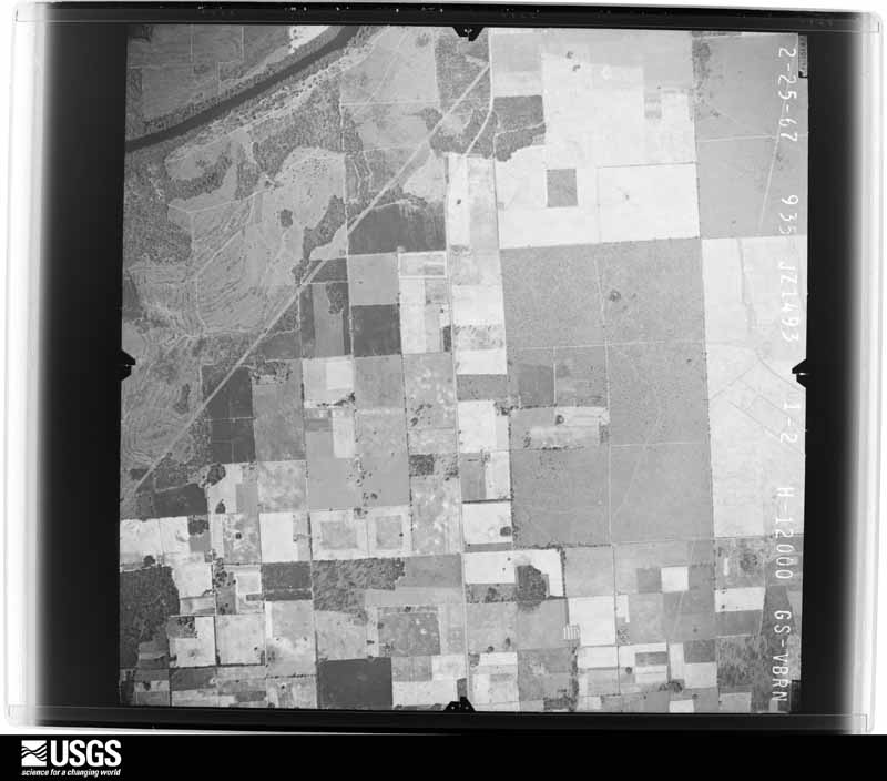 U.S. Geological Survey aerial photograph, 1967-02-25, scale 1:24000