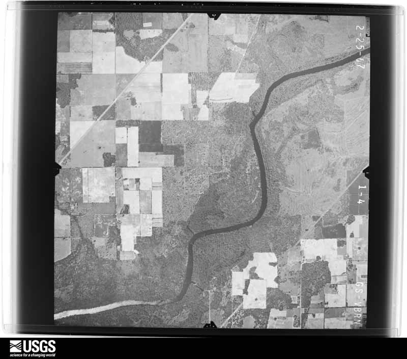 U.S. Geological Survey aerial photograph, 1967-02-25, scale 1:24000
