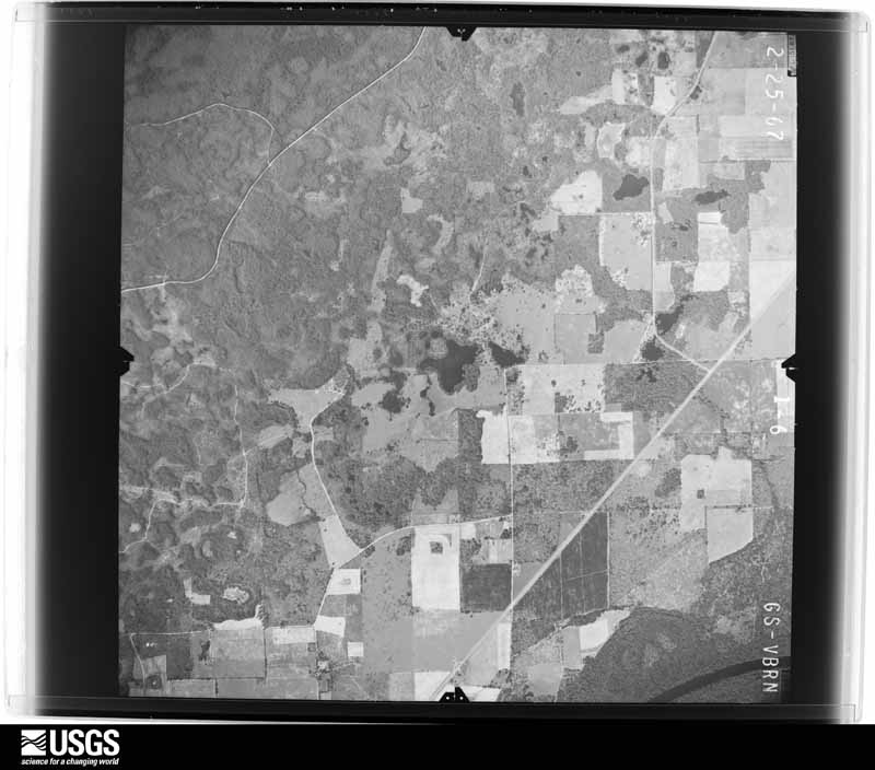 U.S. Geological Survey aerial photograph, 1967-02-25, scale 1:24000