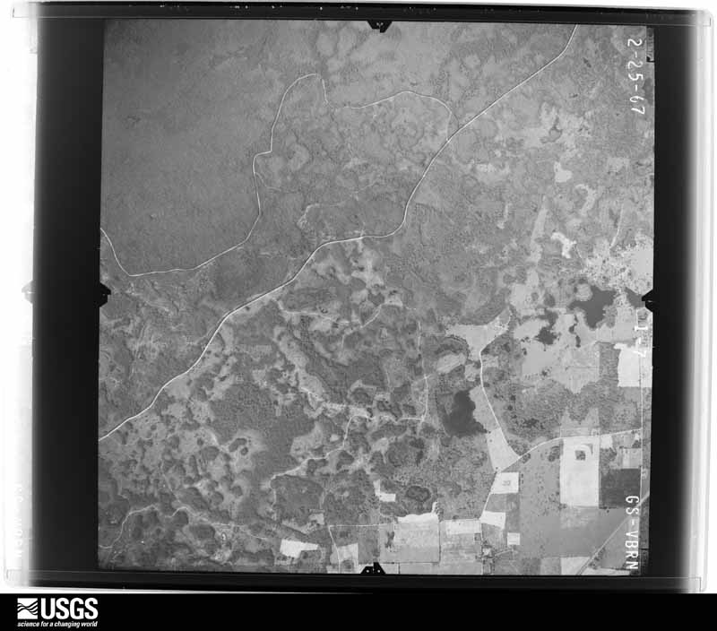 U.S. Geological Survey aerial photograph, 1967-02-25, scale 1:24000
