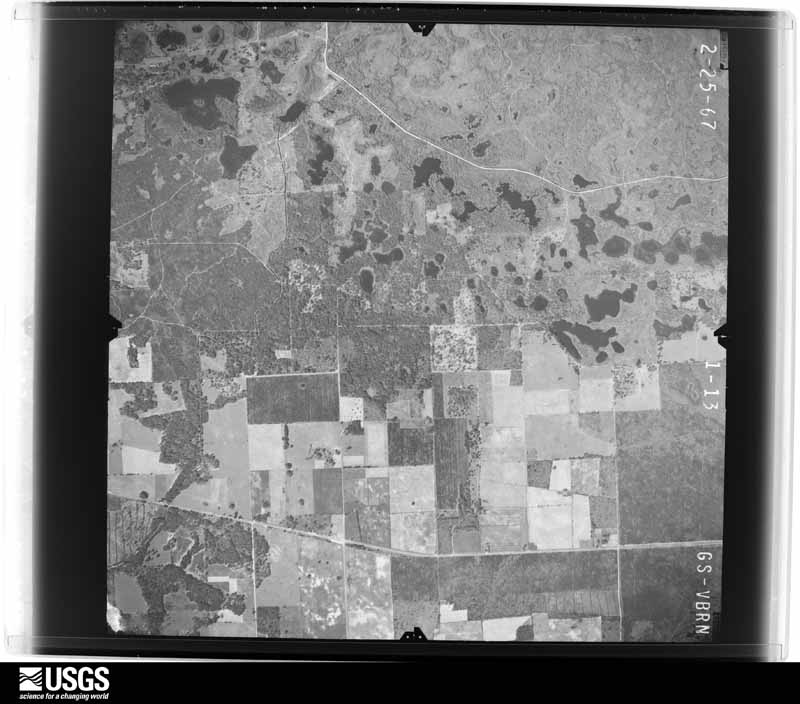 U.S. Geological Survey aerial photograph, 1967-02-25, scale 1:24000