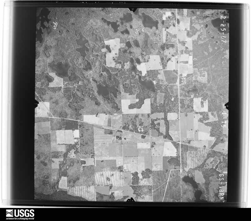 U.S. Geological Survey aerial photograph, 1967-02-25, scale 1:24000