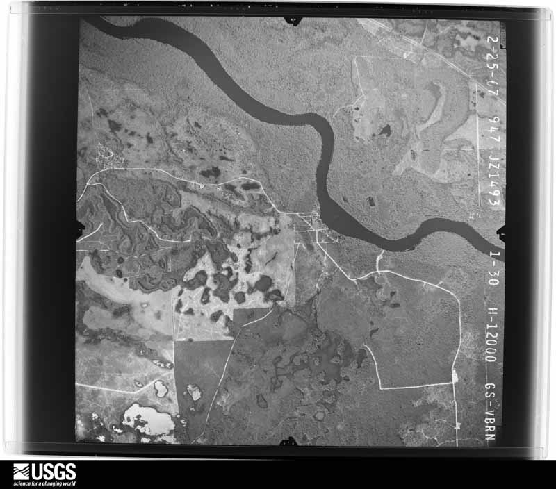 U.S. Geological Survey aerial photograph, 1967-02-25, scale 1:24000