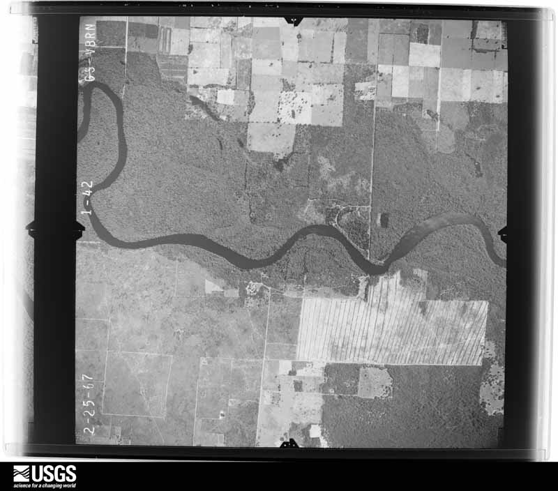 U.S. Geological Survey aerial photograph, 1967-02-25, scale 1:24000