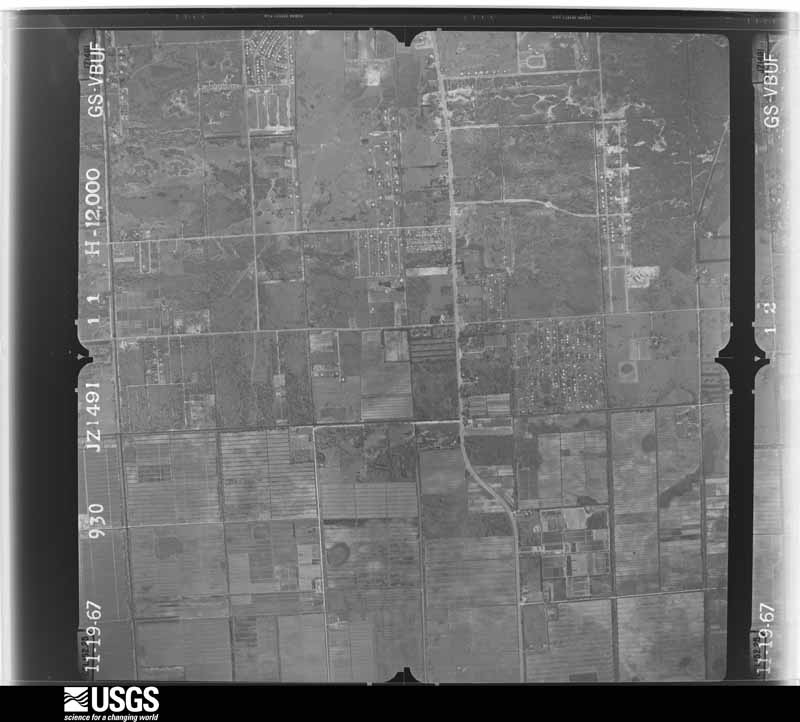 U.S. Geological Survey aerial photograph, 1967-11-19, scale 1:24000