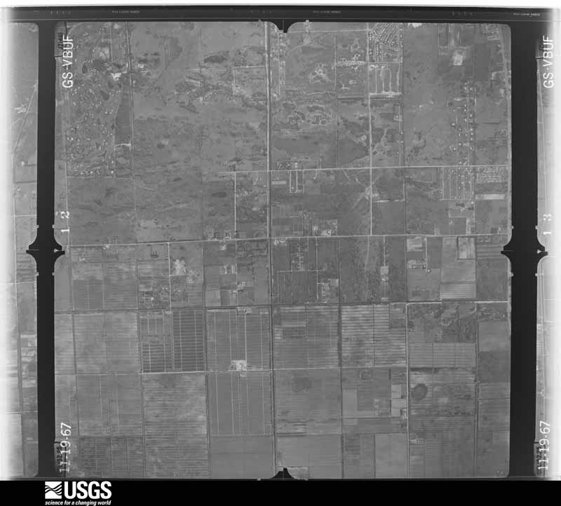 U.S. Geological Survey aerial photograph, 1967-11-19, scale 1:24000