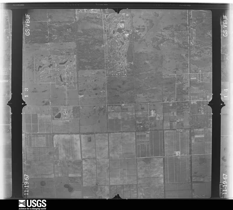 U.S. Geological Survey aerial photograph, 1967-11-19, scale 1:24000