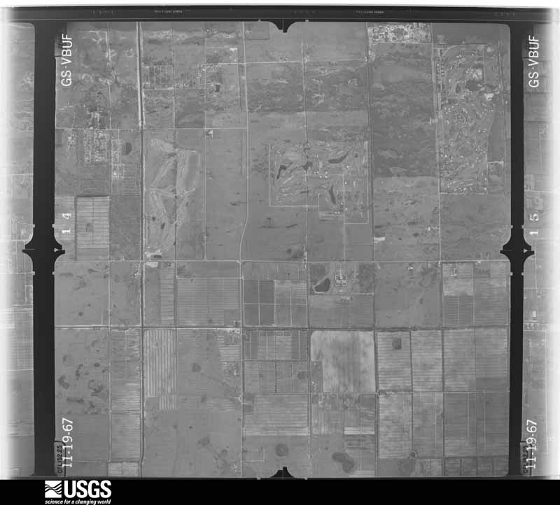 U.S. Geological Survey aerial photograph, 1967-11-19, scale 1:24000
