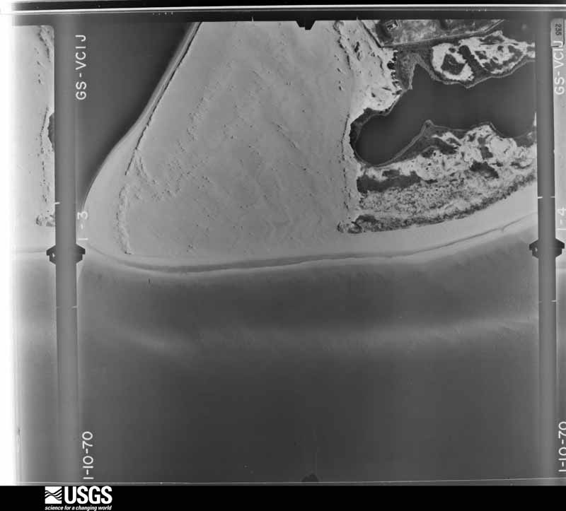 U.S. Geological Survey aerial photograph, 1970-01-10, scale 1:4000
