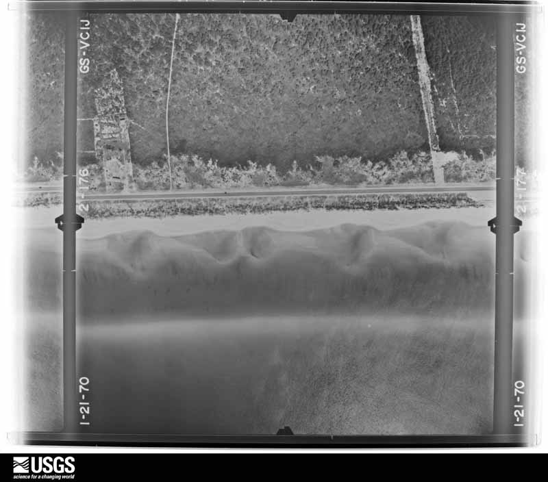 U.S. Geological Survey aerial photograph, 1970-01-21, scale 1:4000
